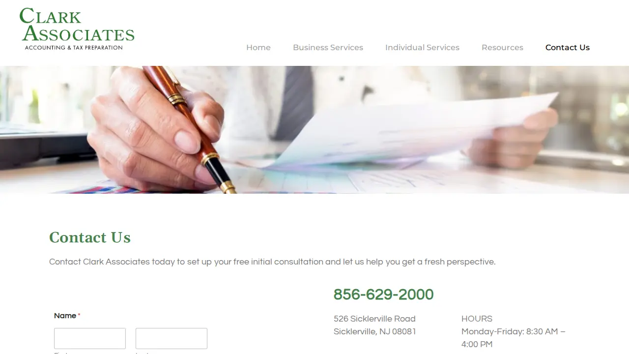 Clark Associates page