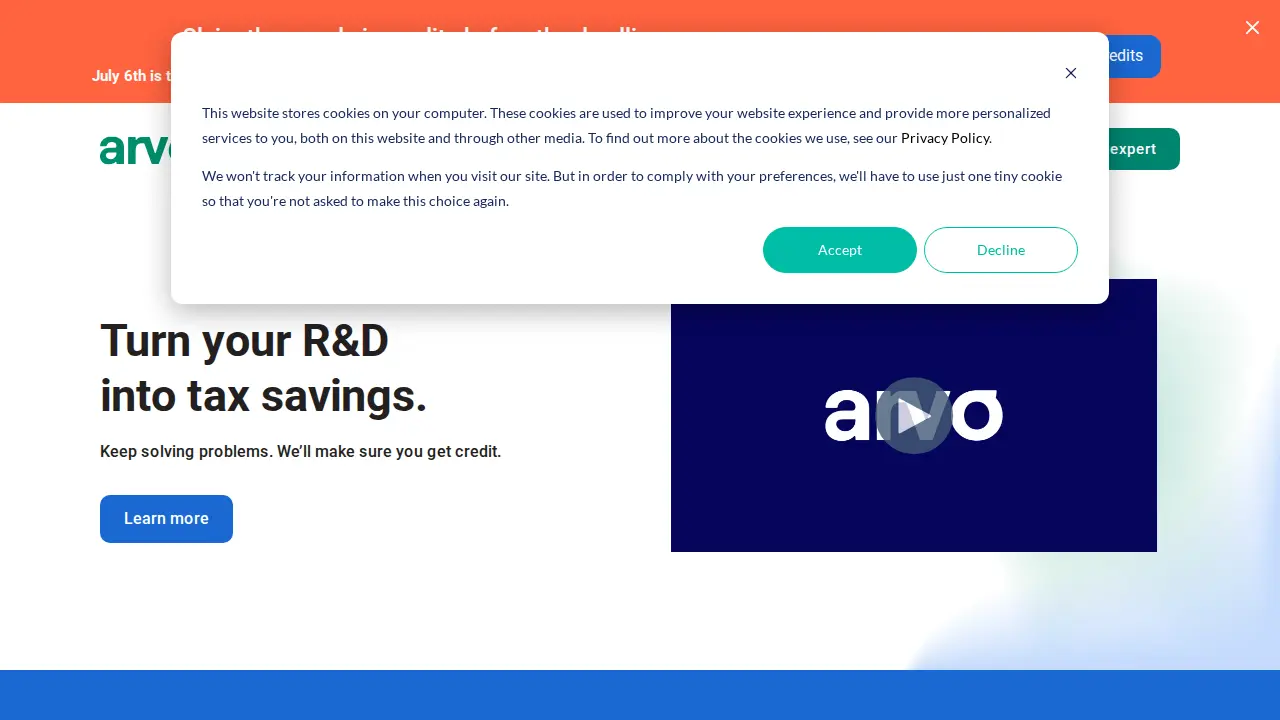 Clarus R+D page
