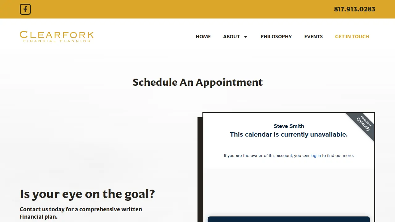Clearfork Financial Planning page