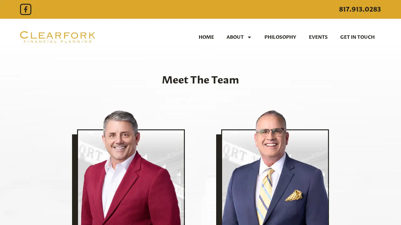 Clearfork Financial Planning page