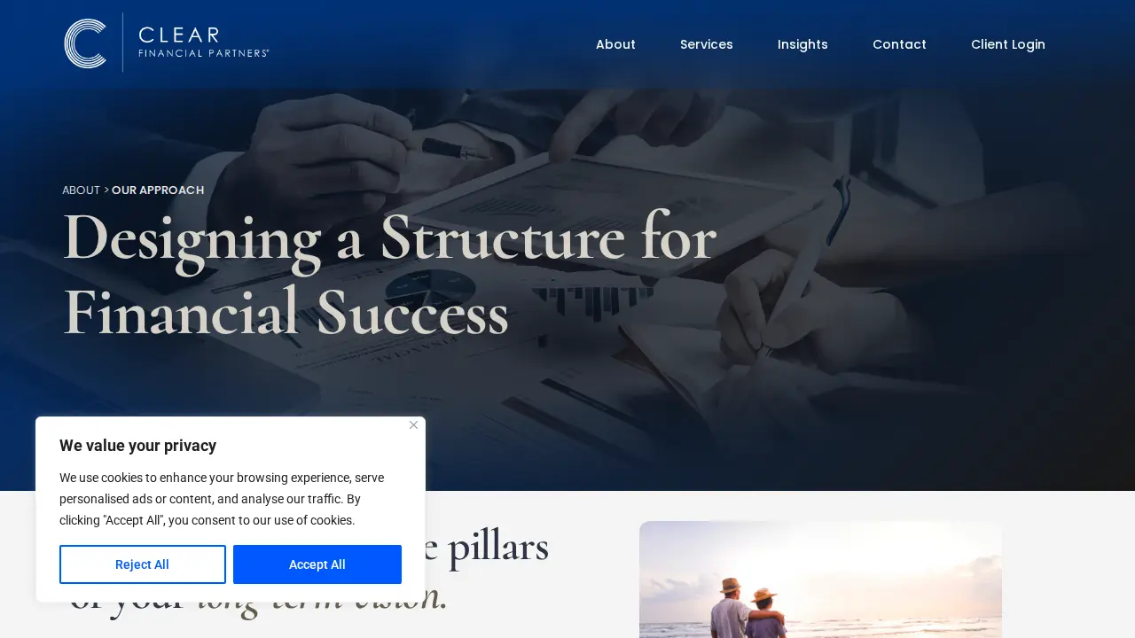 Clear Financial Partners page