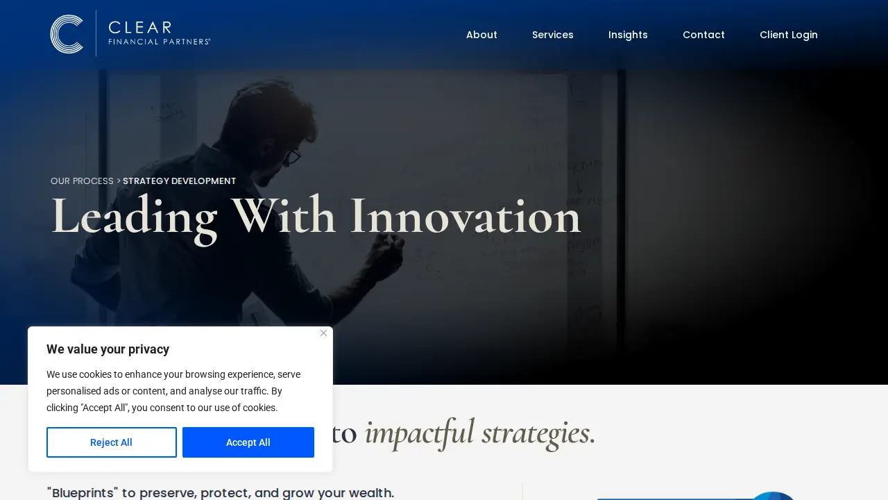 Clear Financial Partners page