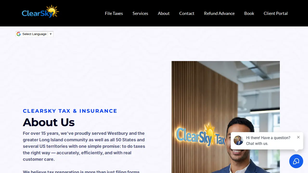Clear Sky Tax page