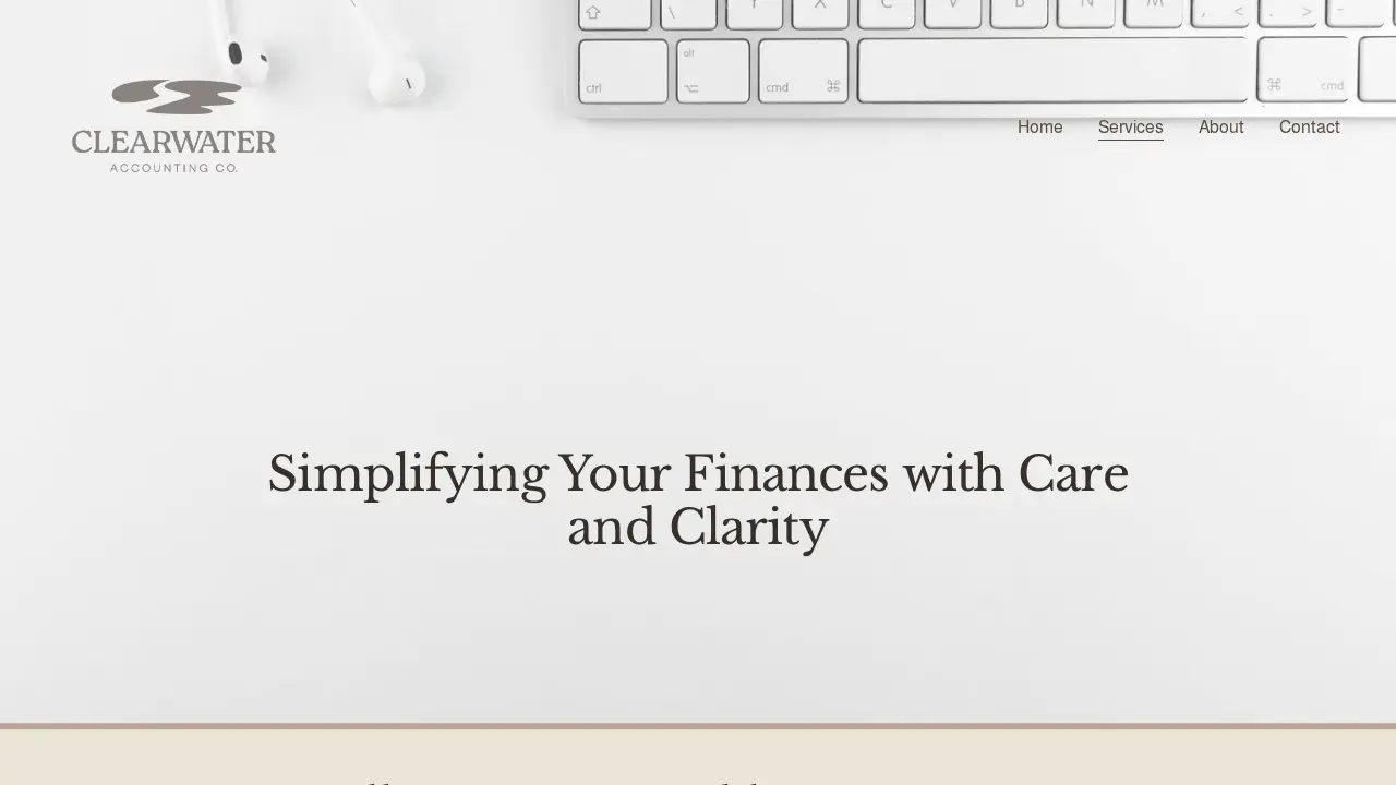 Clearwater Accounting page