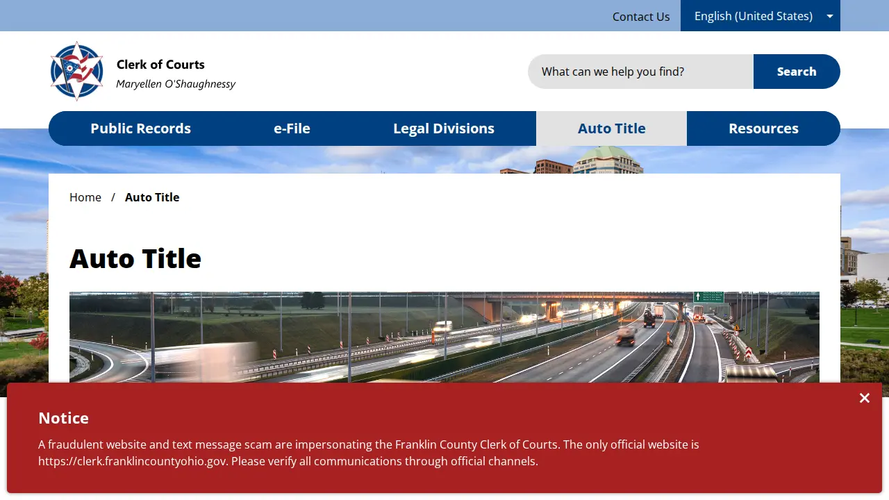 Auto Title West - Franklin County Clerk of Courts