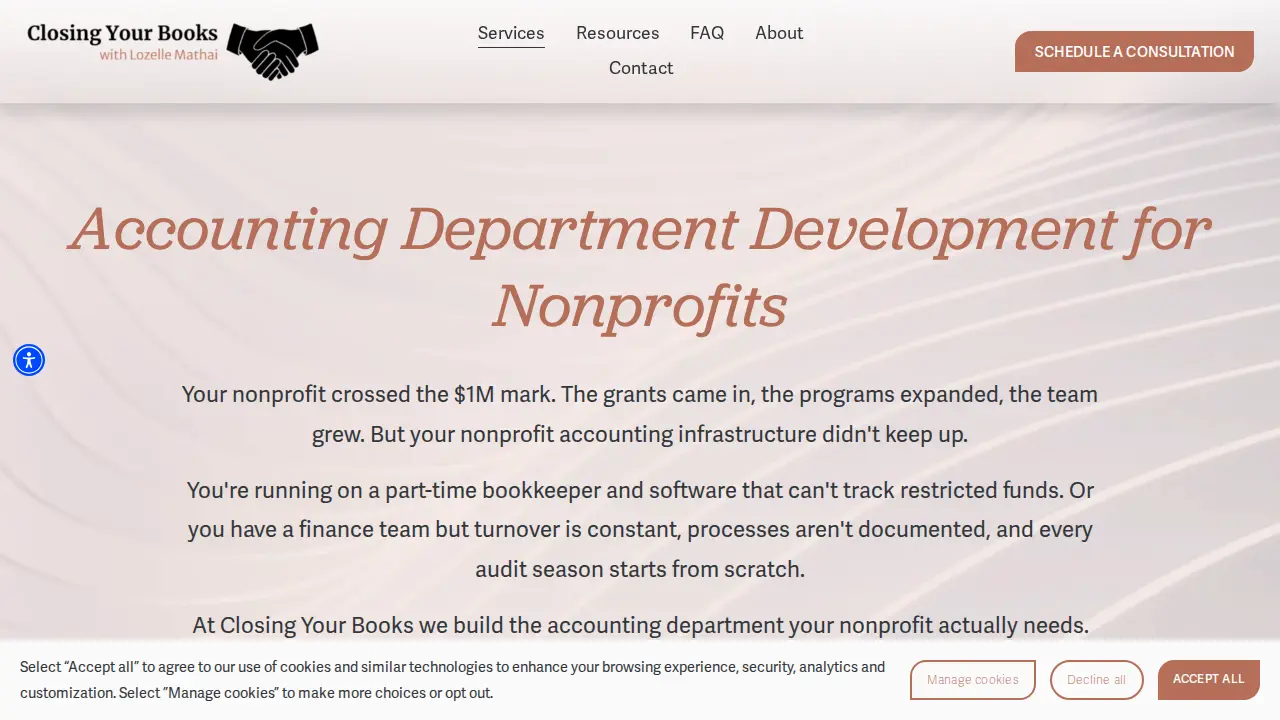 Closing Your Books, LLC page