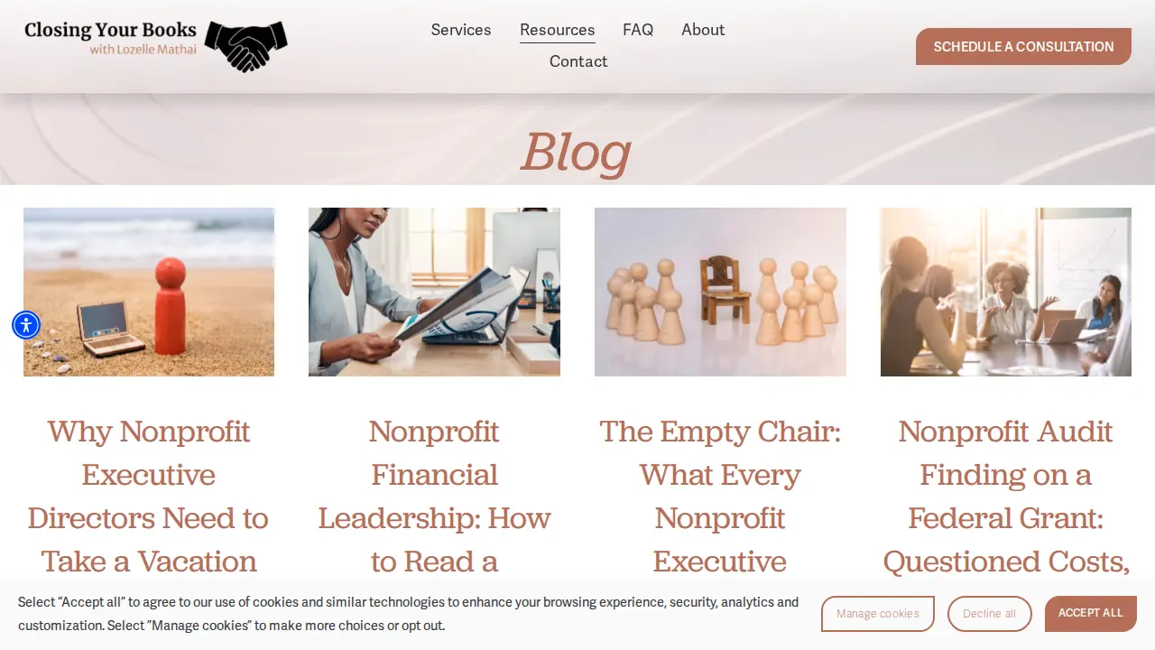 Closing Your Books, LLC page