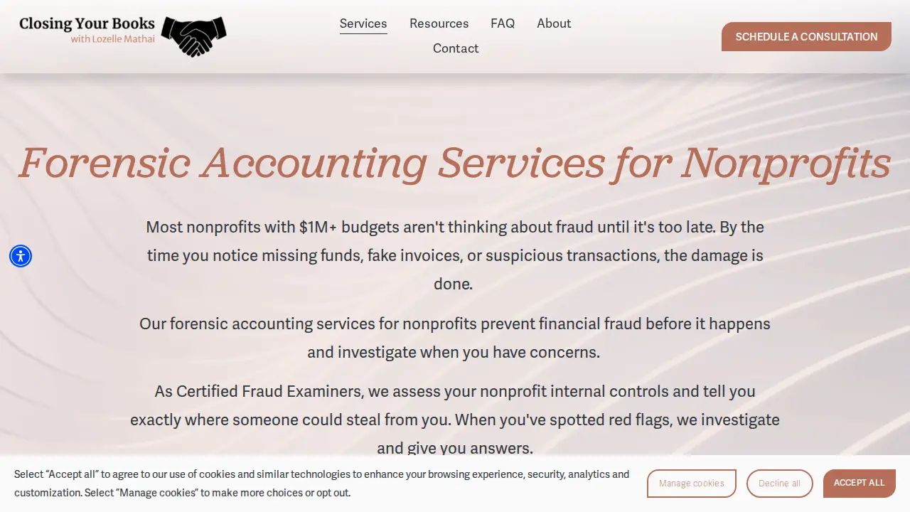 Closing Your Books, LLC page