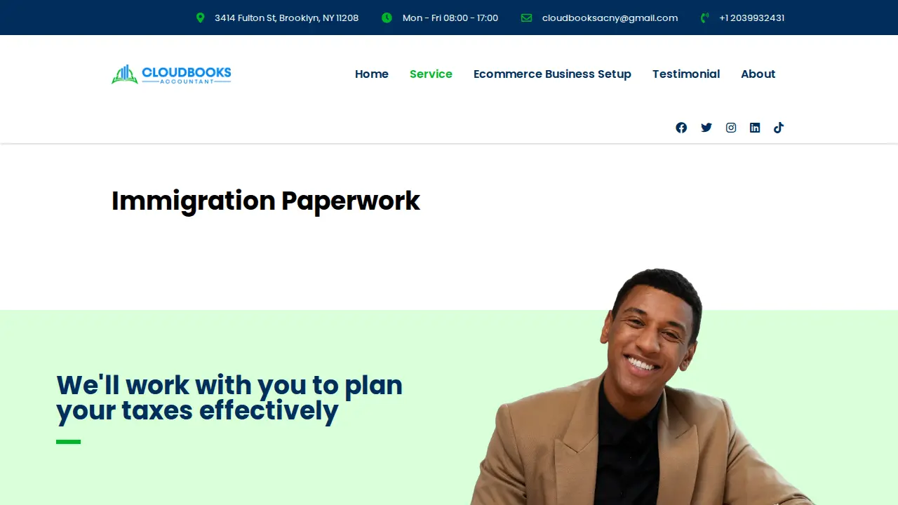 Cloudbooks Accountant QB ProAdvisor page