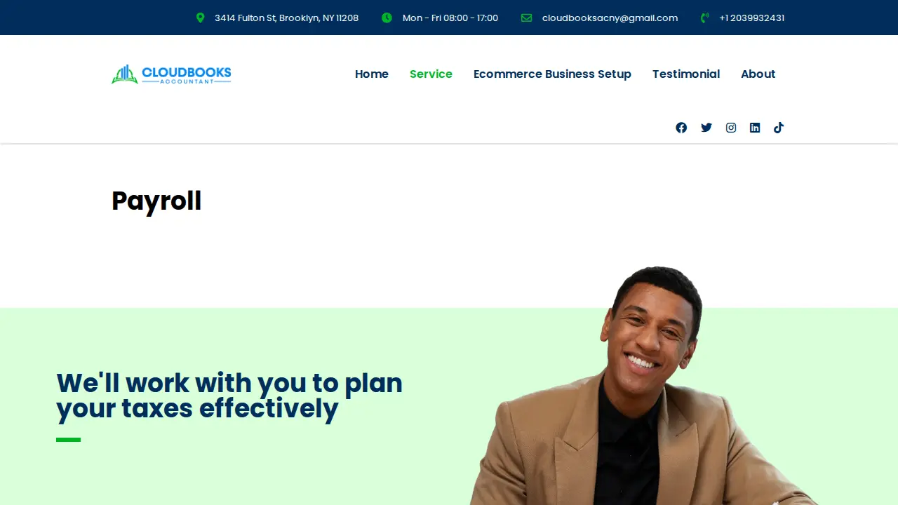 Cloudbooks Accountant QB ProAdvisor page