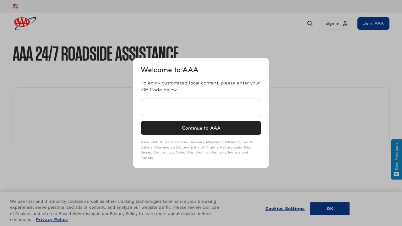 AAA Westerville page