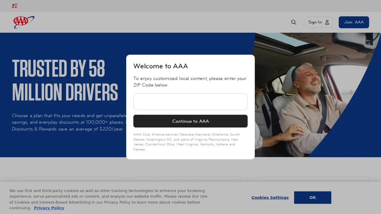 AAA Westerville page