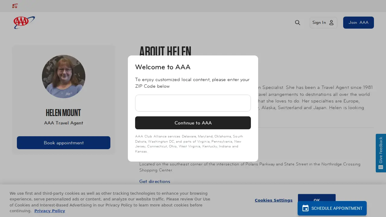 AAA Westerville page