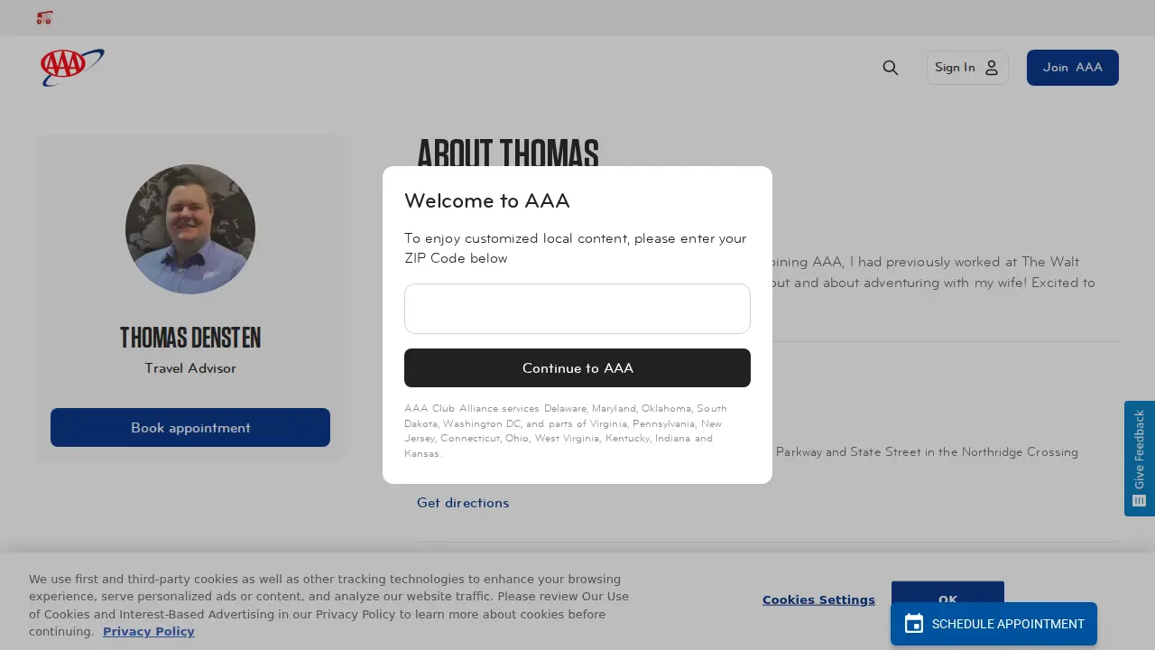 AAA Westerville page