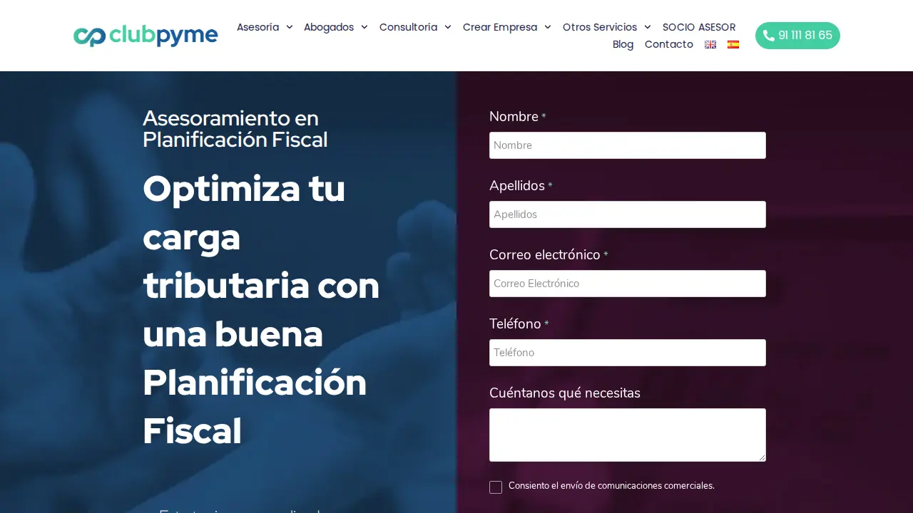 Club de la Pyme page