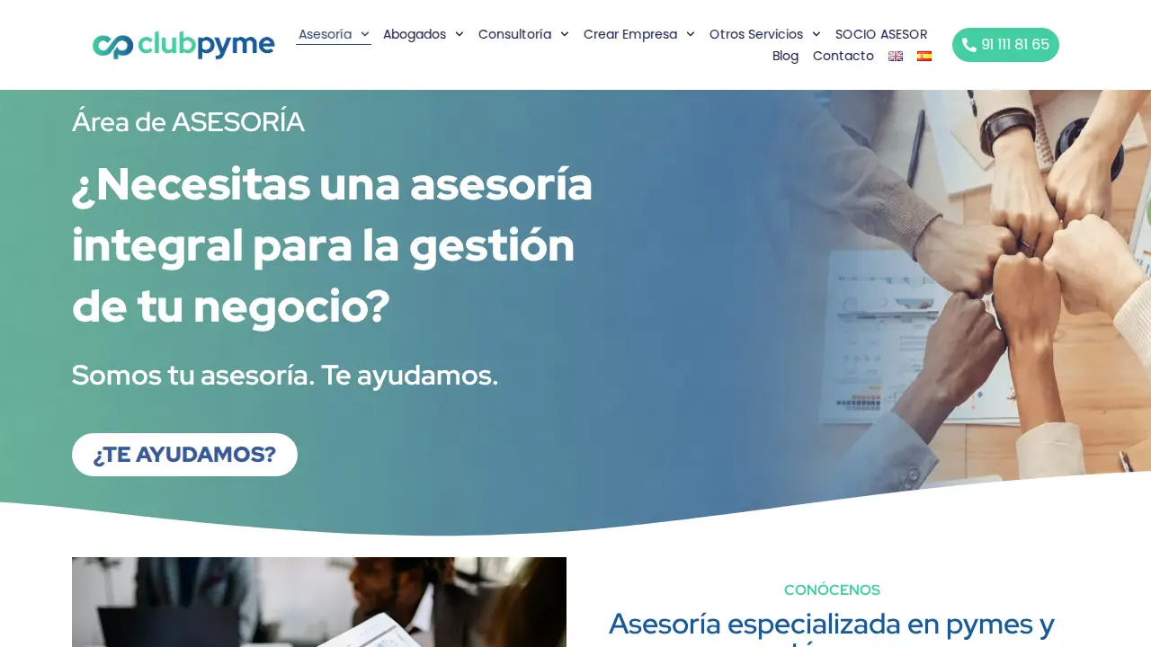 Club de la Pyme page