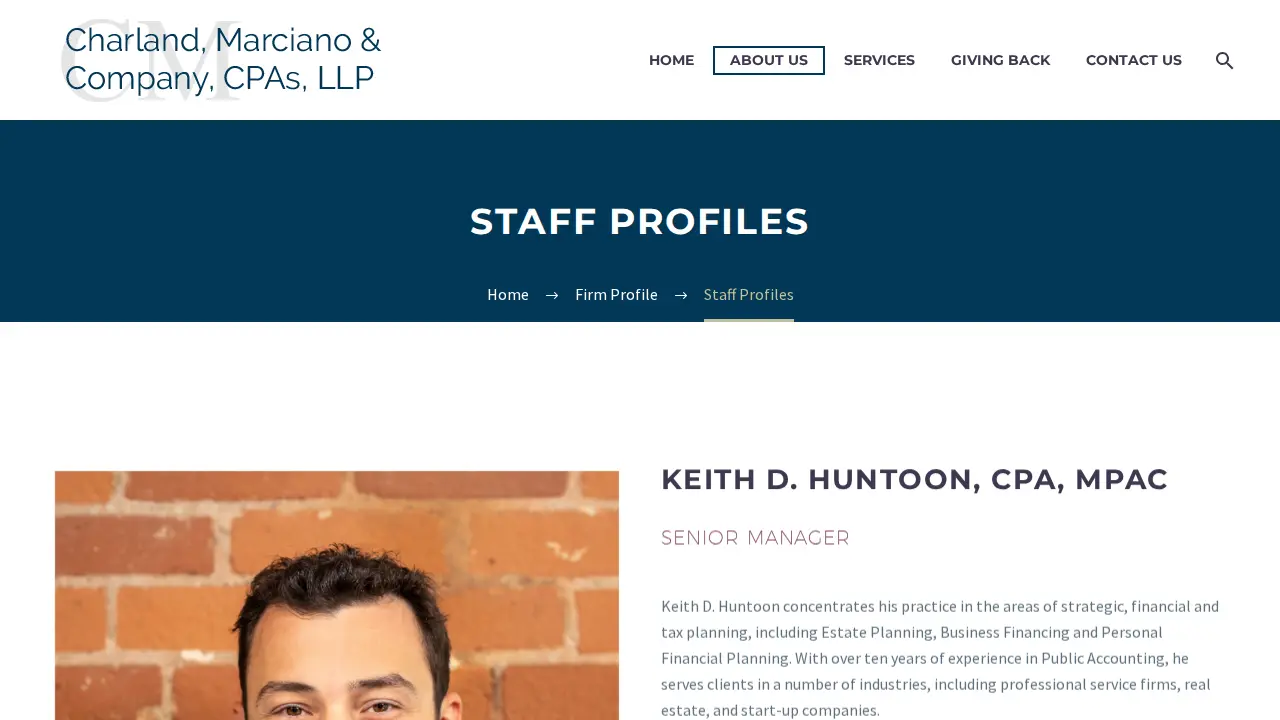 Charland, Marciano & Company, CPAs, LLP page