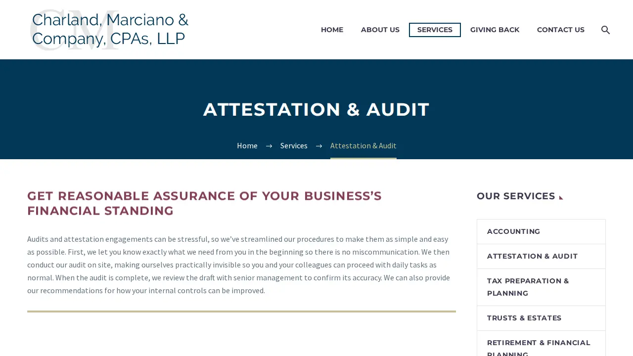 Charland, Marciano & Company, CPAs, LLP page