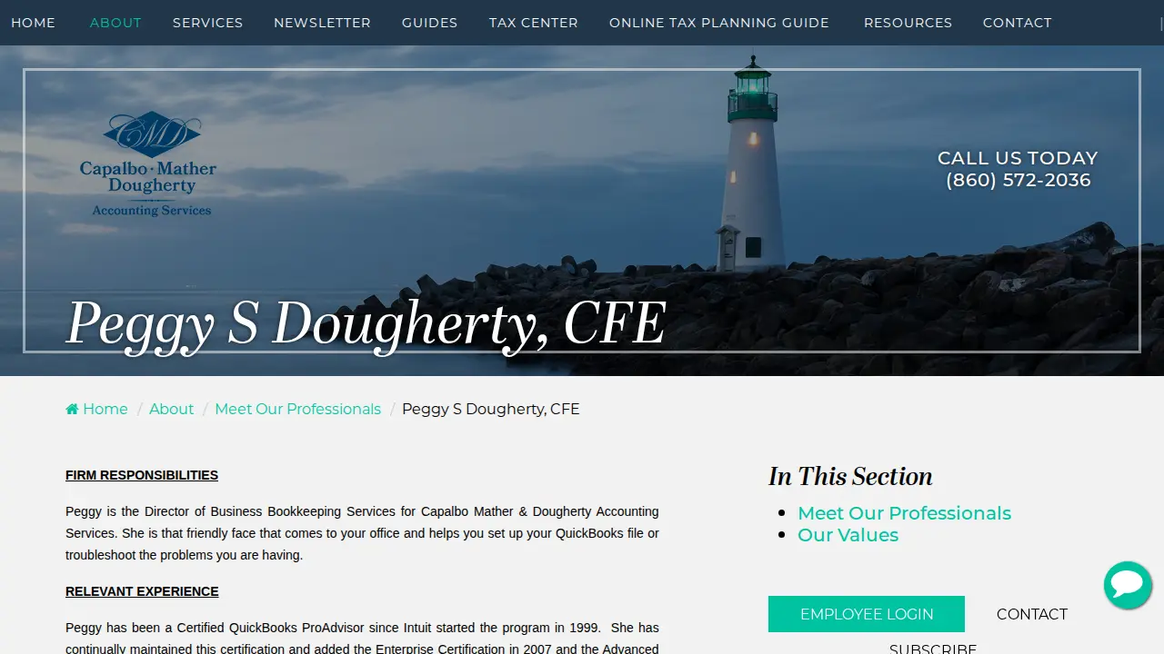 Capalbo, Mather & Dougherty Accounting Services page