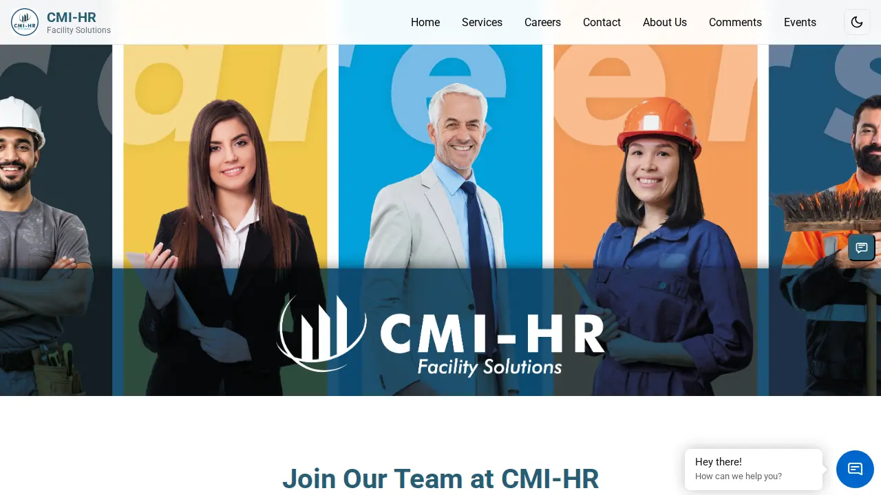 CMI-HR Facility Solutions page