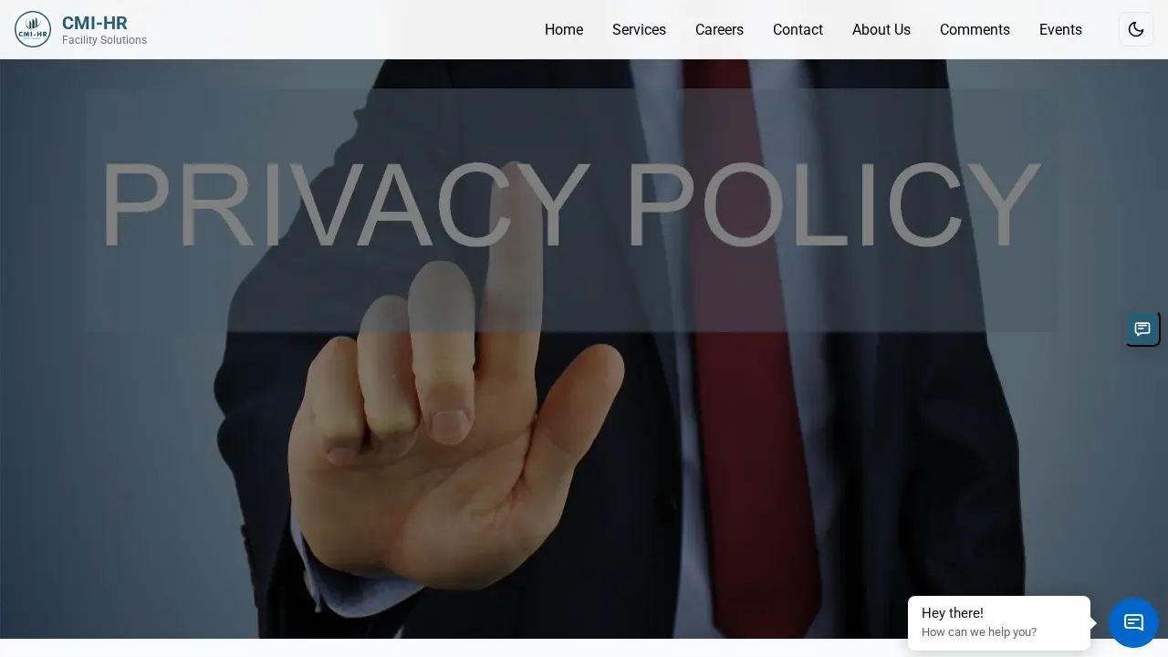 CMI-HR Facility Solutions page