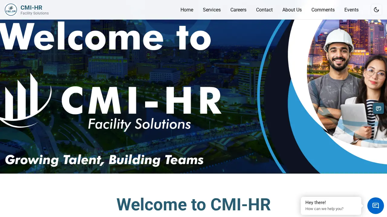CMI-HR Facility Solutions page
