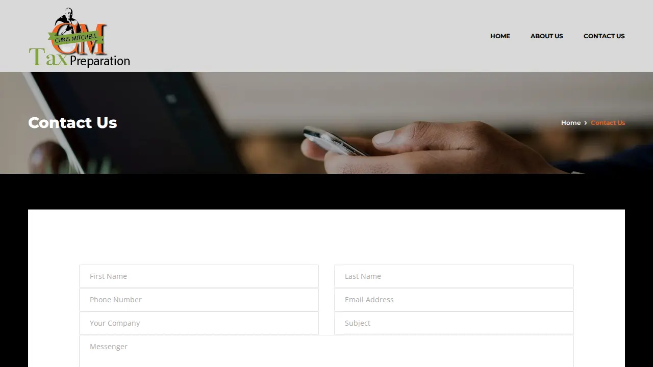 CM Tax Preparation page
