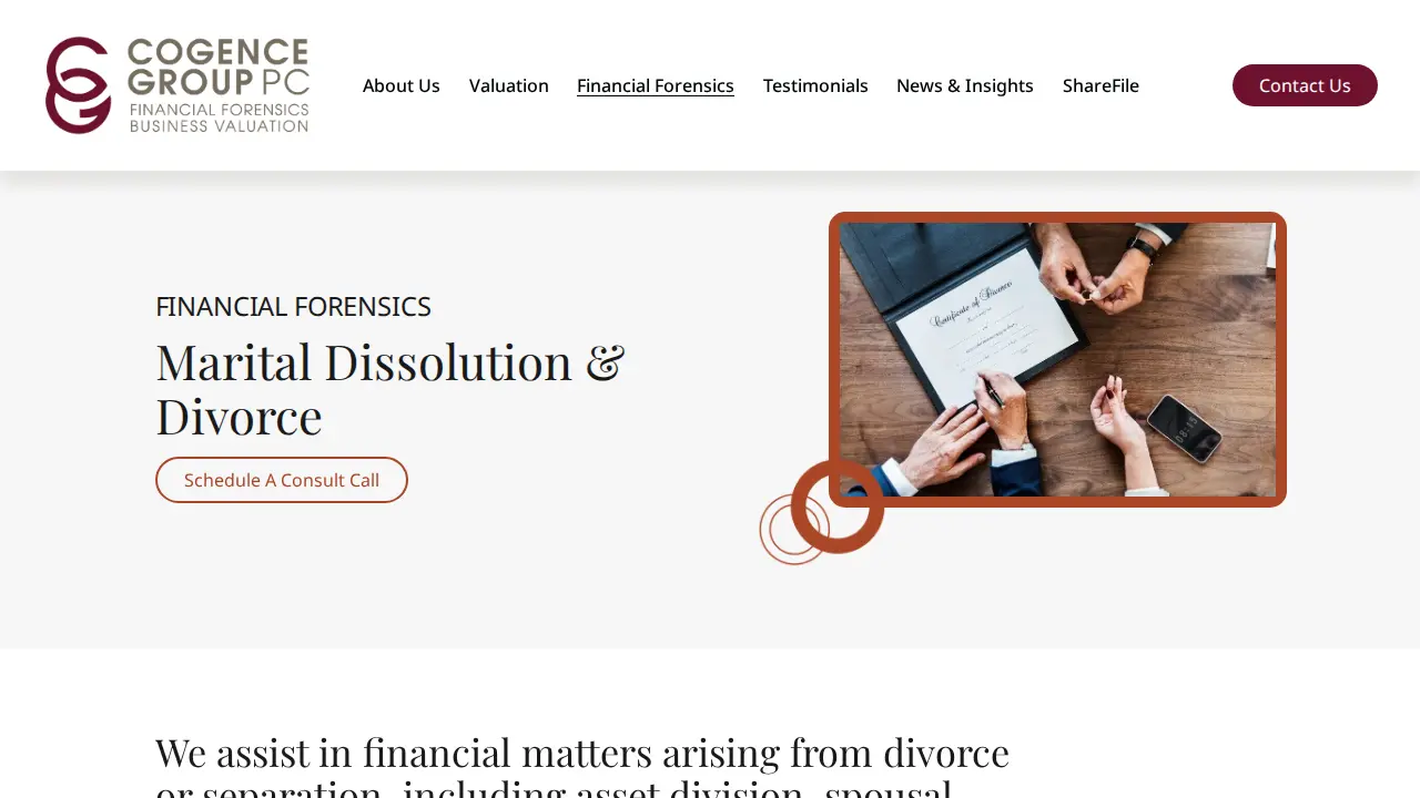 Cogence Group page