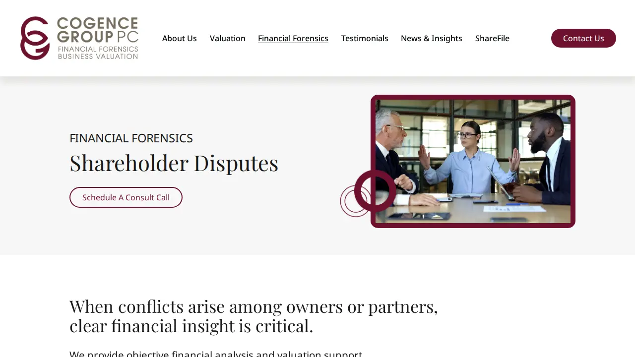 Cogence Group page