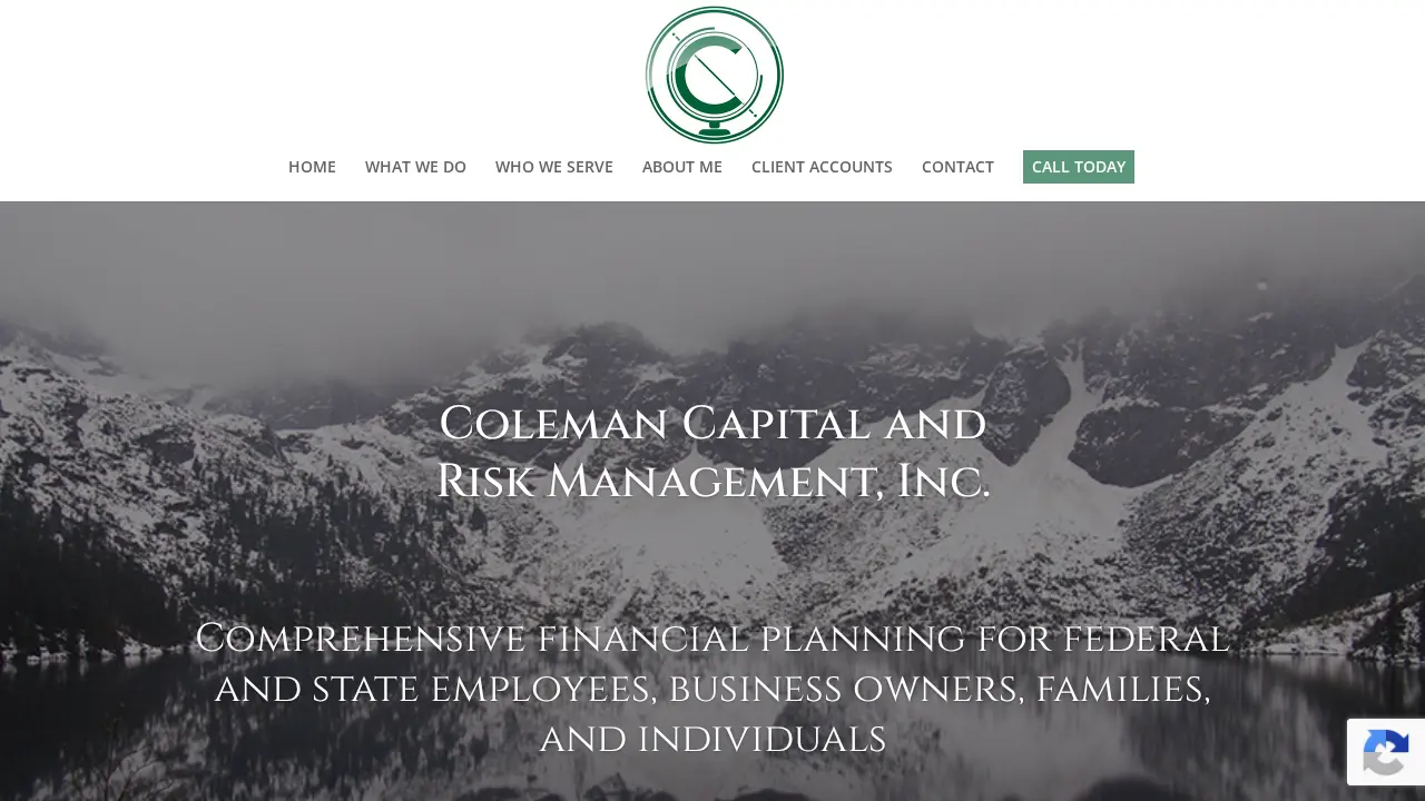 Coleman Capital and Risk Management, Inc. website