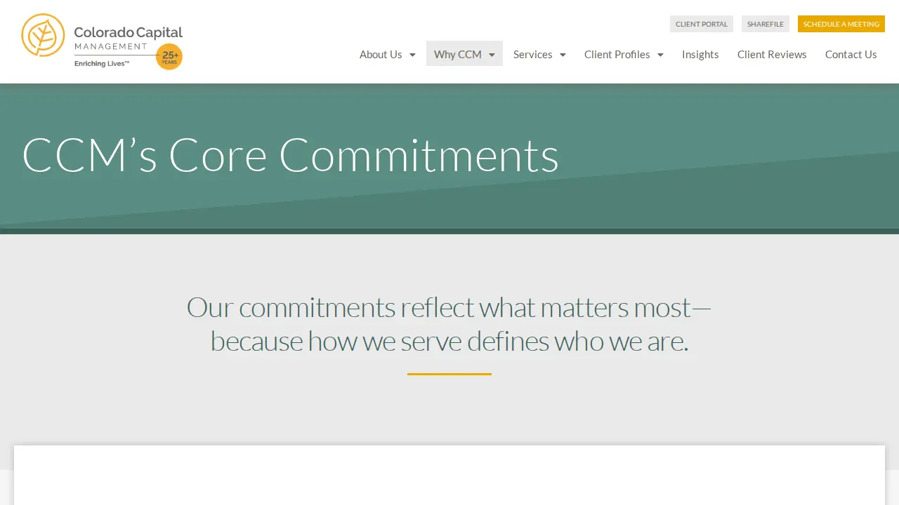 Colorado Capital Management page