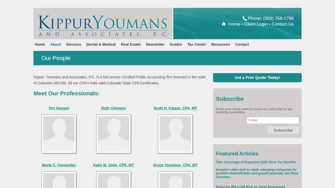 Kippur, Youmans & Associates, P.C. page
