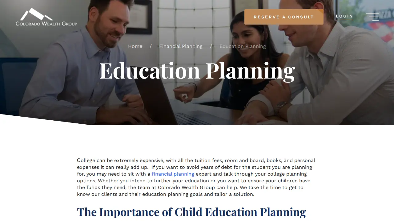 Colorado Wealth Group page