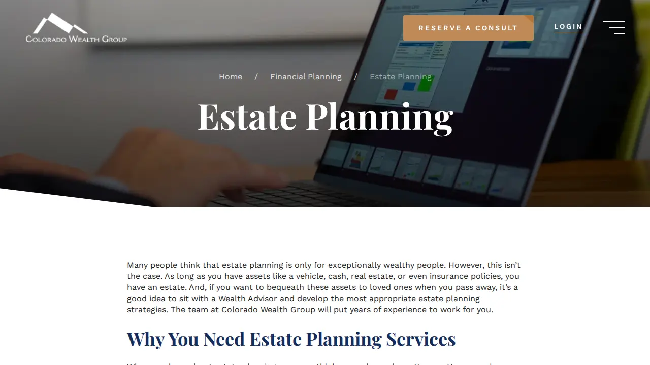 Colorado Wealth Group page