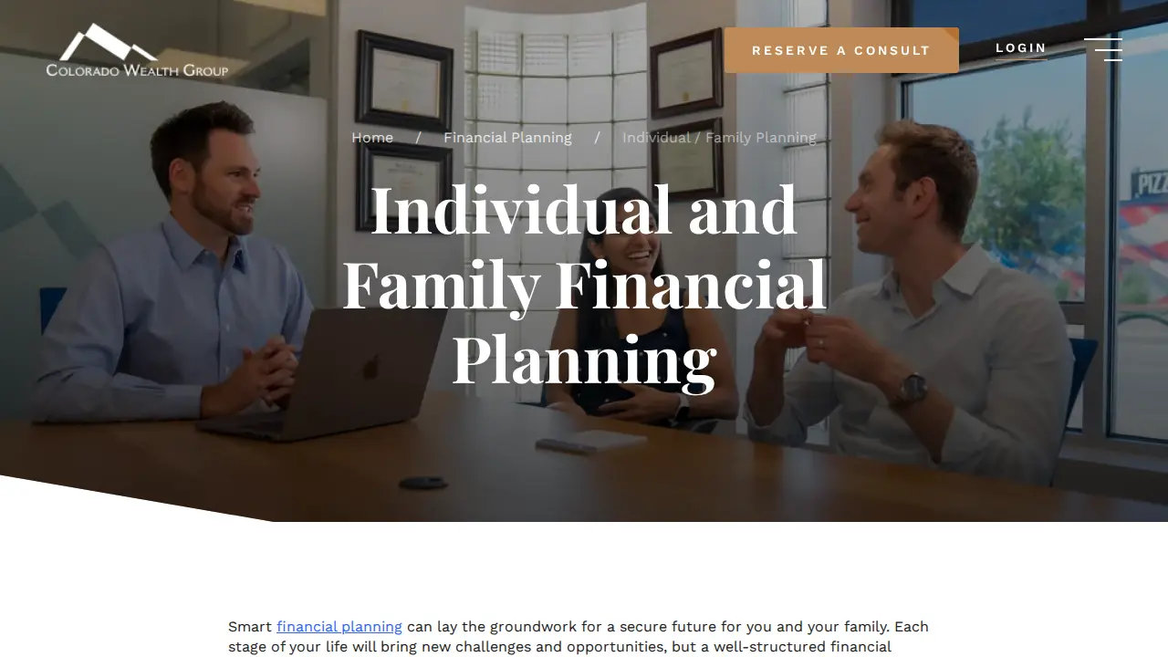 Colorado Wealth Group page