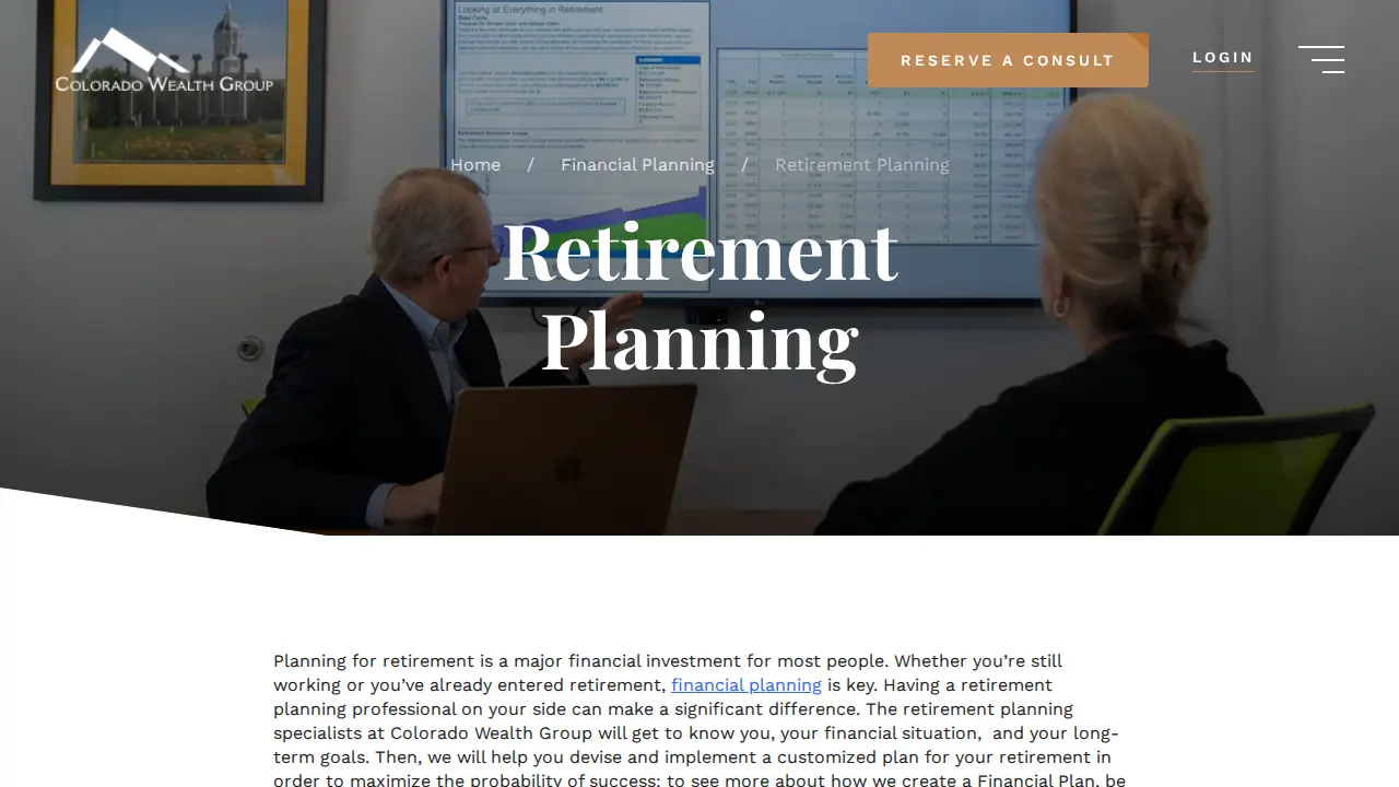 Colorado Wealth Group page