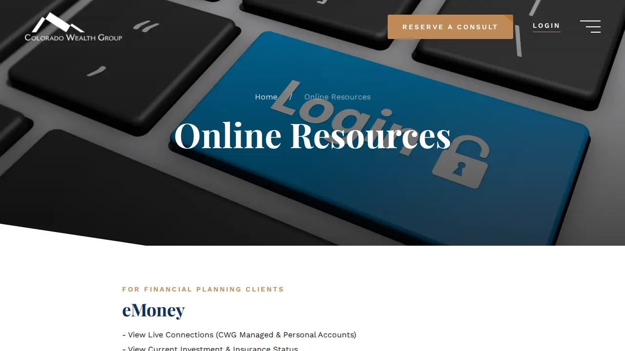 Colorado Wealth Group page