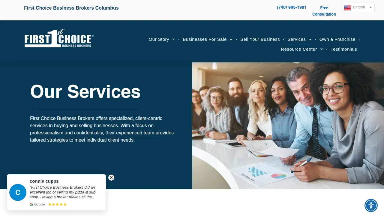 First Choice Business Brokers Columbus page