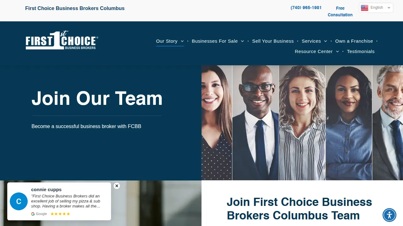 First Choice Business Brokers Columbus page