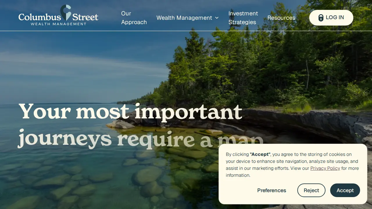 Columbus Street Wealth Management page