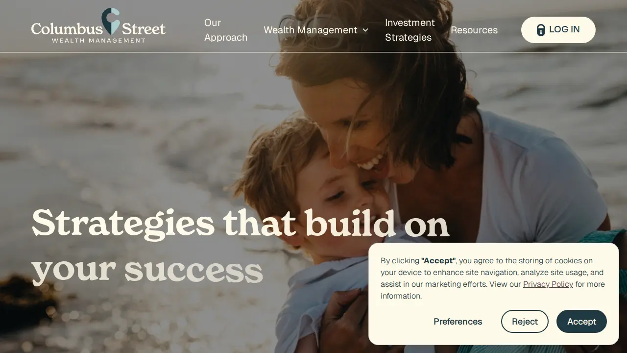Columbus Street Wealth Management page