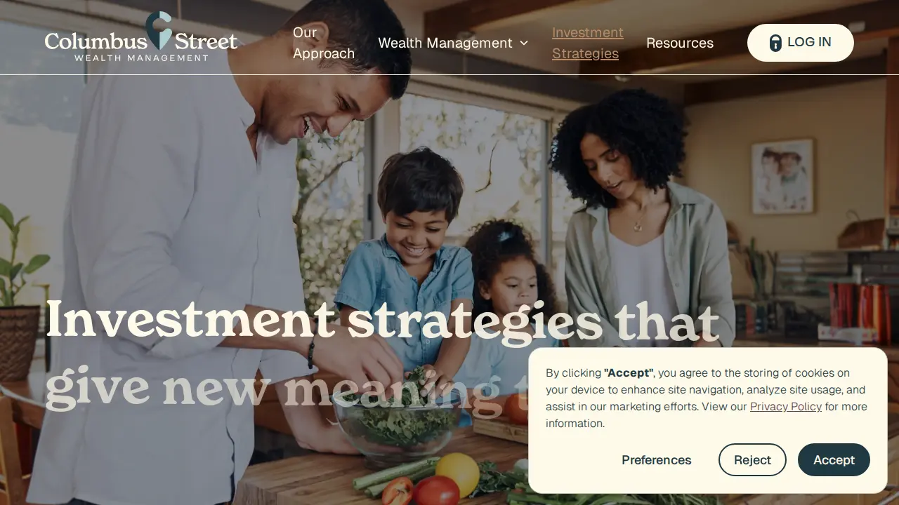 Columbus Street Wealth Management page