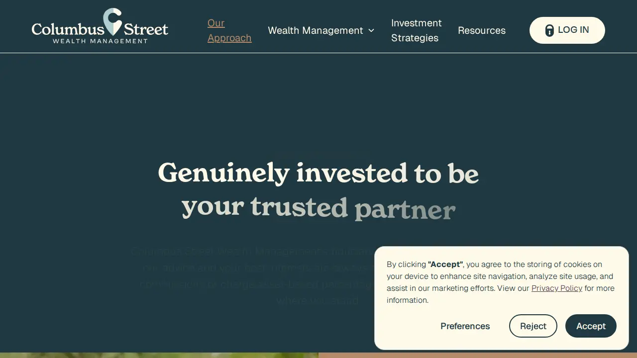 Columbus Street Wealth Management page