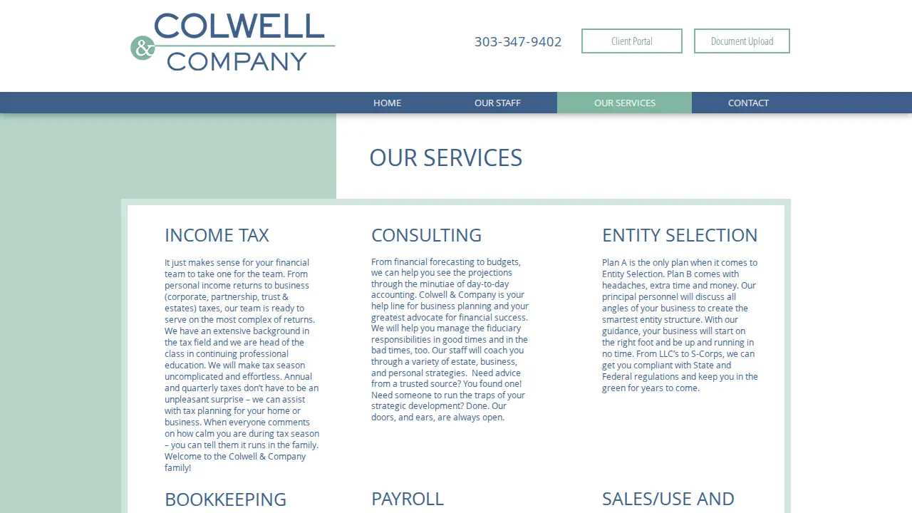 Colwell & Co Inc page