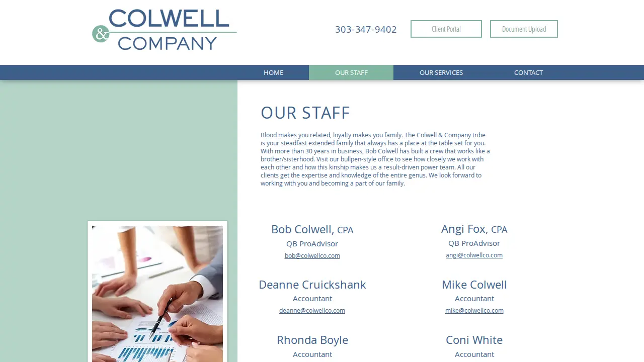 Colwell & Co Inc page