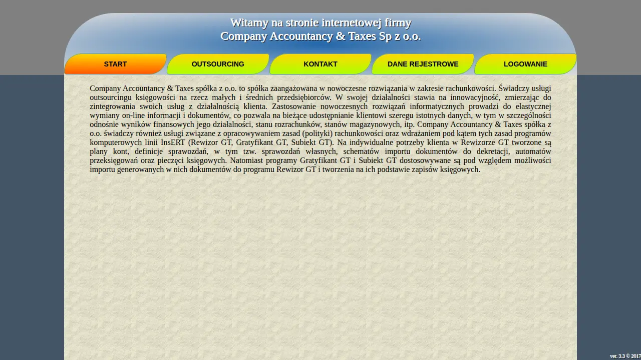 Company Accountancy & Taxes Sp z o.o. page