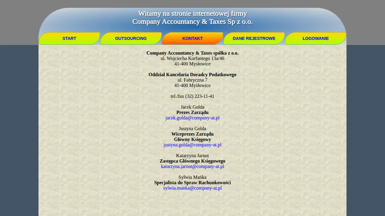 Company Accountancy & Taxes Sp z o.o. page