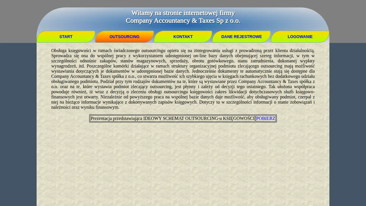 Company Accountancy & Taxes Sp z o.o. page