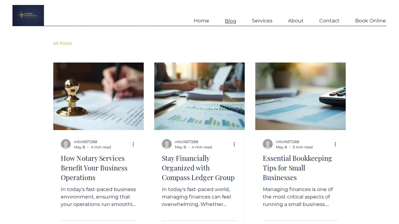 Compass Ledger Group page