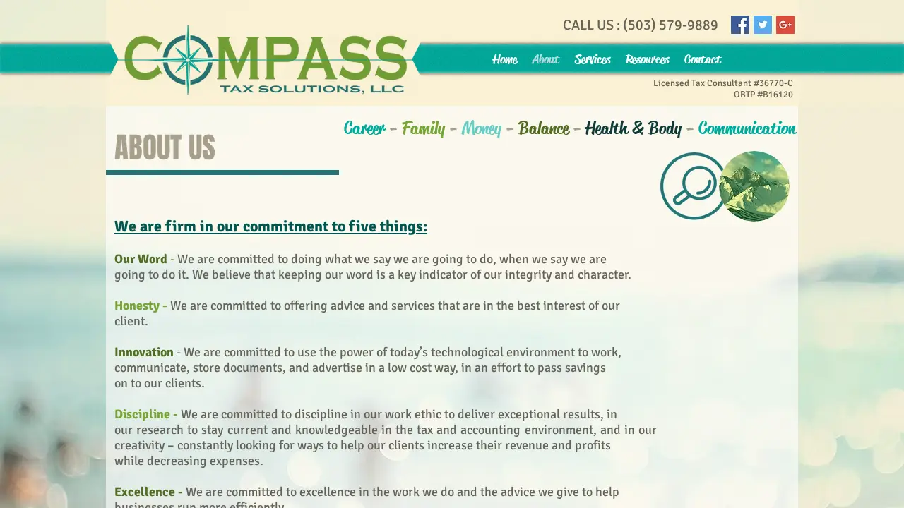 Compass Tax Solutions LLC page